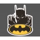 Наклейка мрачный Бэтмен с логотипом летучей мыши